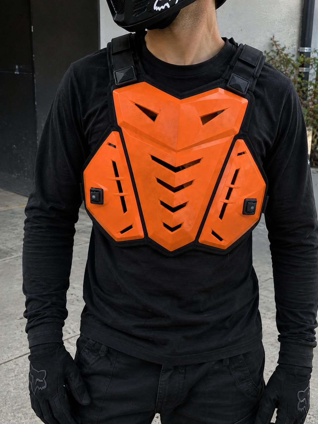 Pechera Enduro Moto/Bici Naranja