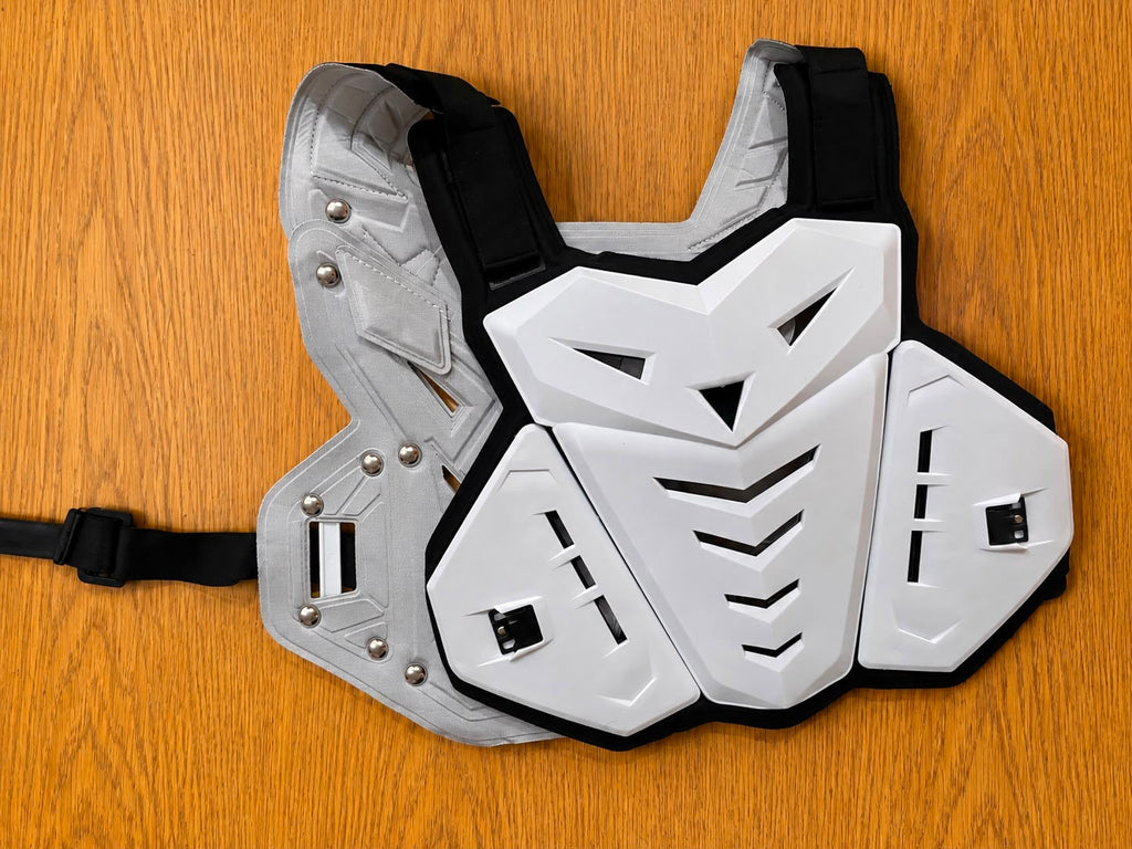 Pechera enduro Moto/bici blanca